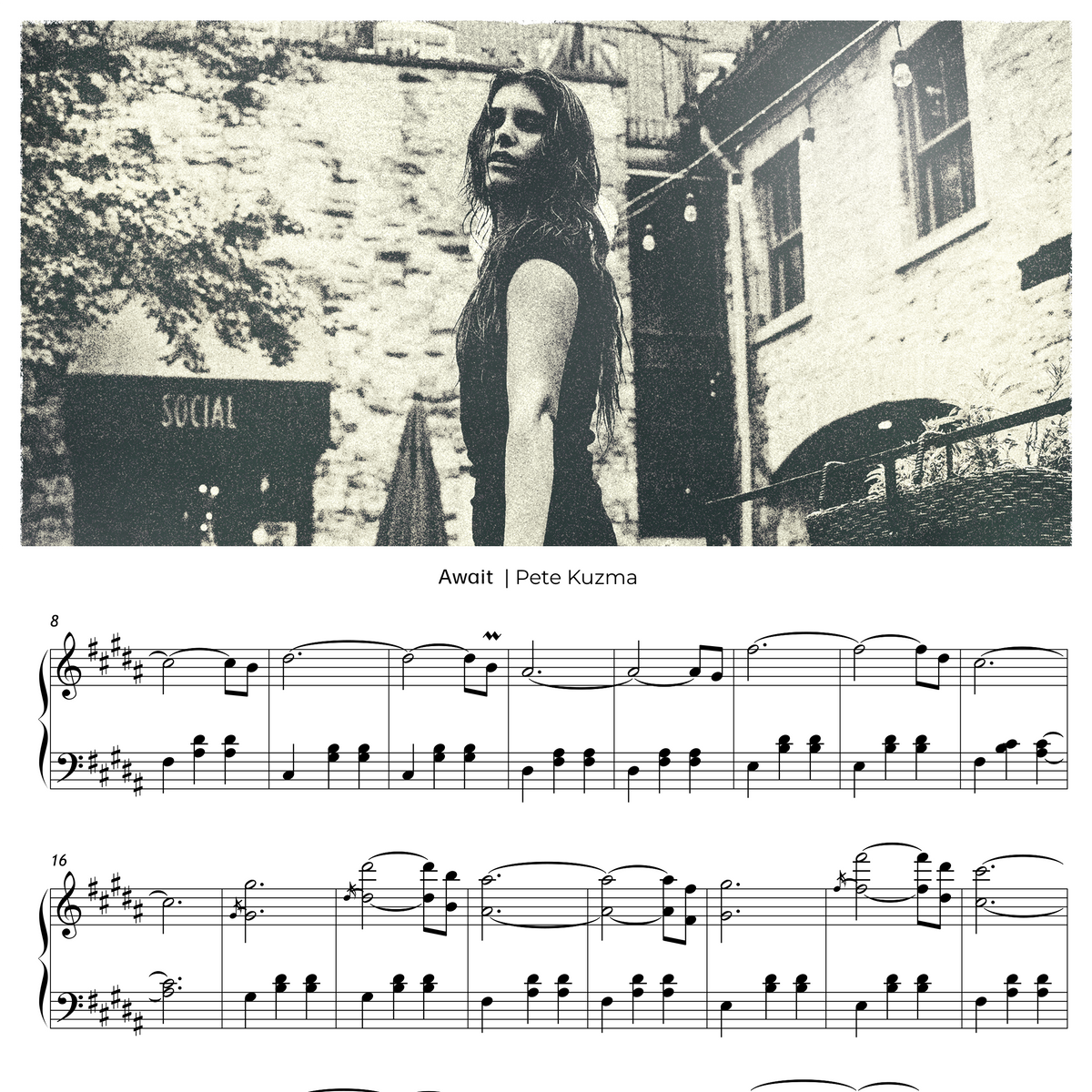 Await – Piano Sheet Music (PDF) by Pete Kuzma