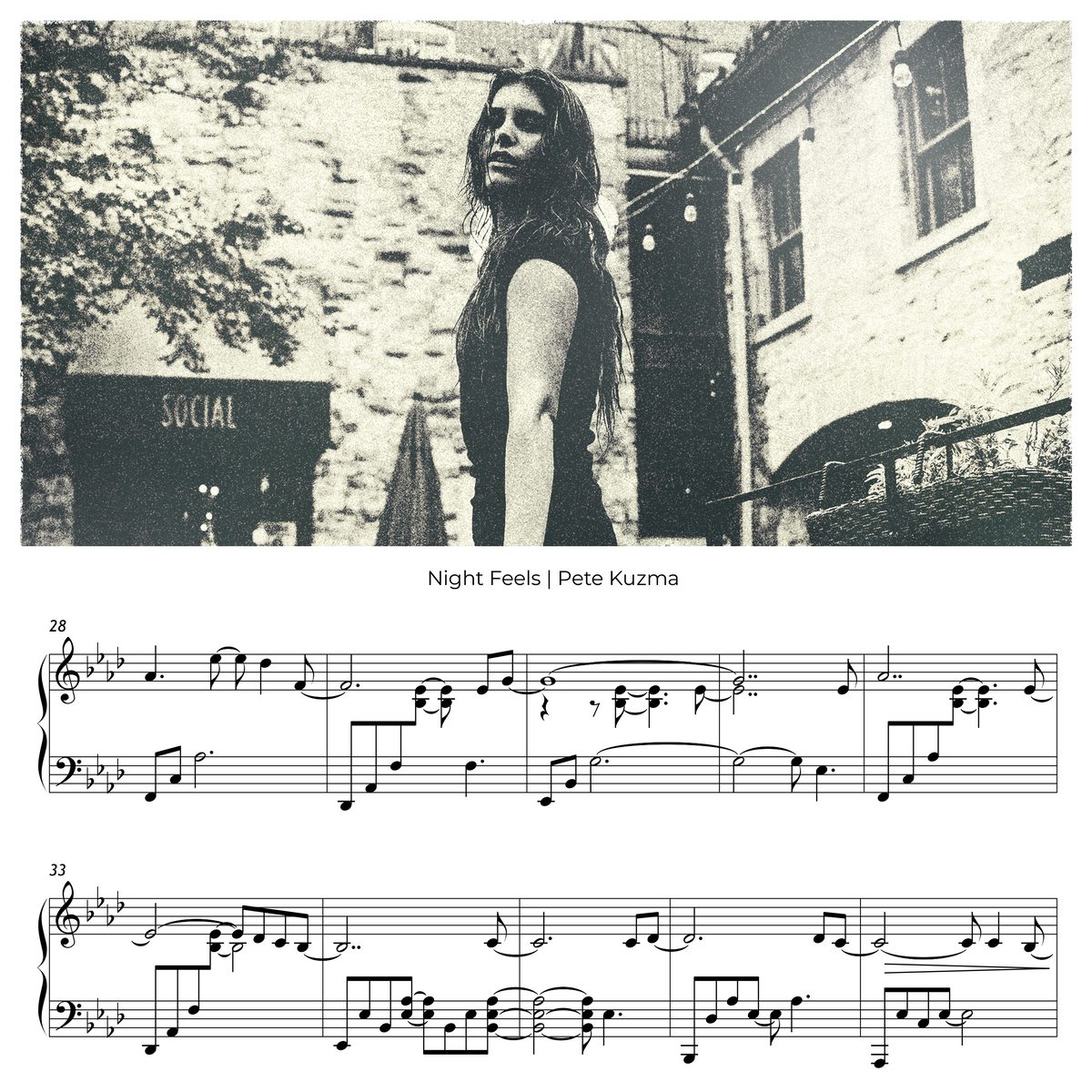 Night Feels – Piano Sheet Music (PDF) by Pete Kuzma